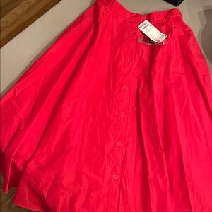 Uniqlo Bright Red A-Line Skirt